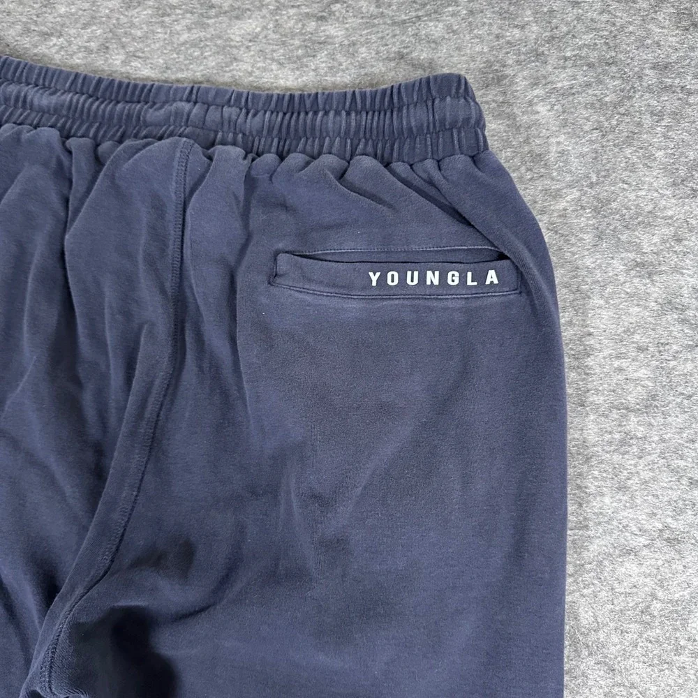 YoungLA Joggers Mens XL Navy Blue Tapered Sweatpants‎